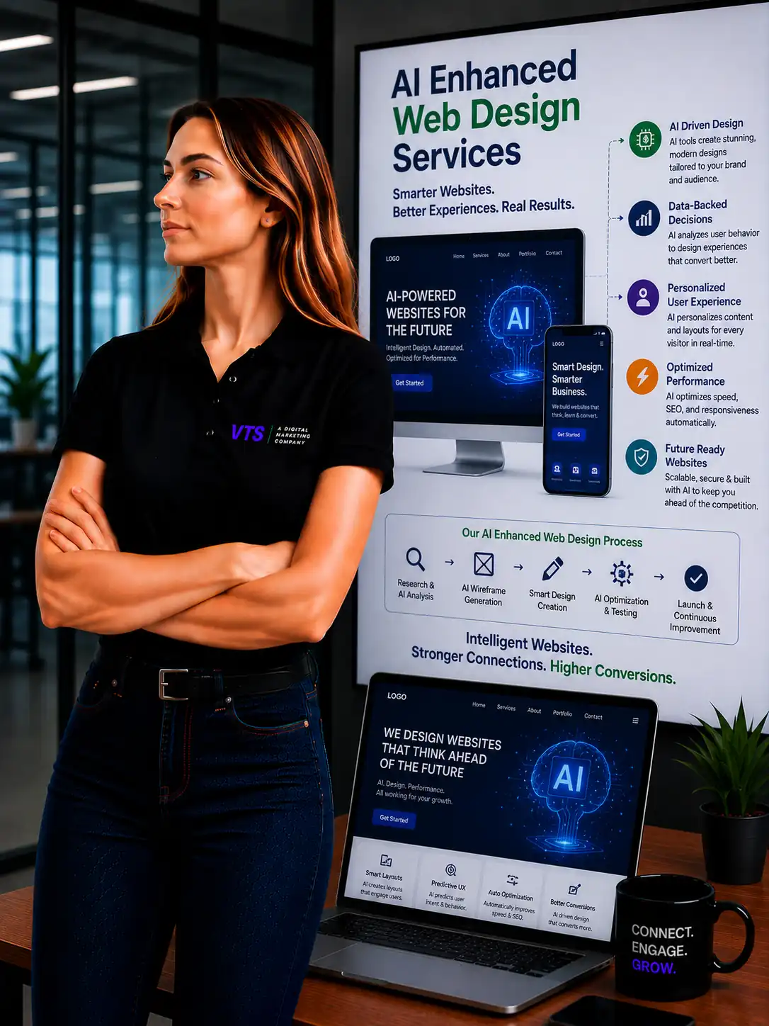 AI Enhanced Web Design planning and audit by V Touch Solutions