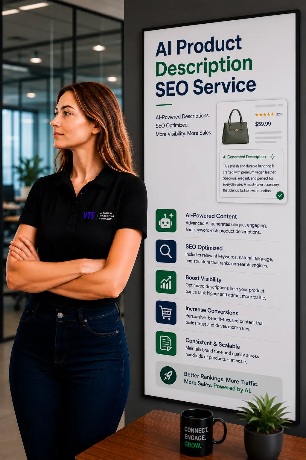 AI Product Description SEO planning and audit by V Touch Solutions