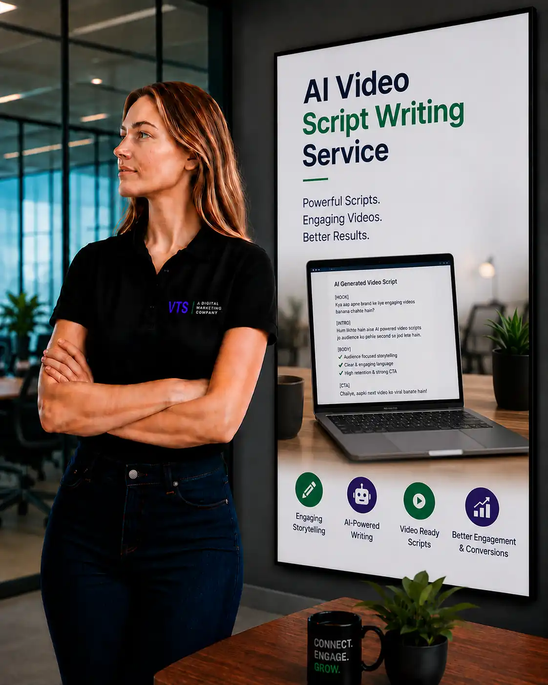 AI Video Script Writing planning and audit by V Touch Solutions