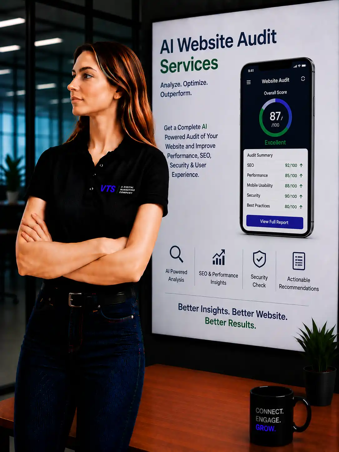 AI Website Audit planning and audit by V Touch Solutions