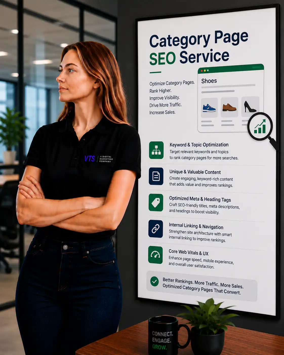 Category Page SEO planning and audit by V Touch Solutions
