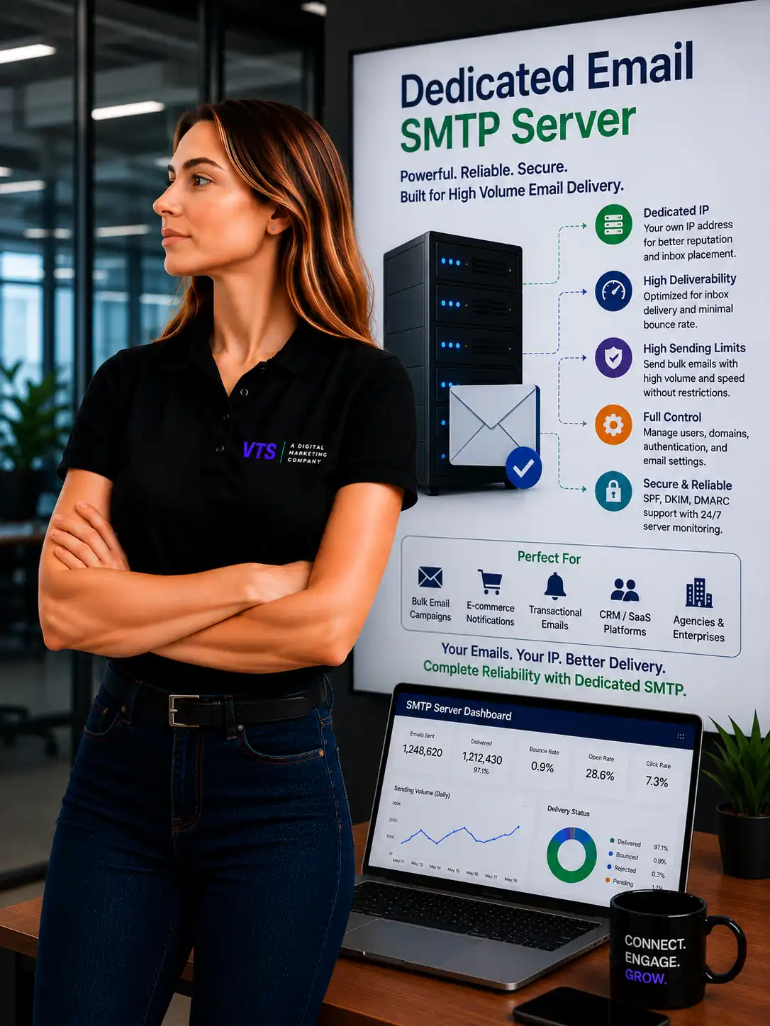 Dedicated SMTP Server planning and audit by V Touch Solutions