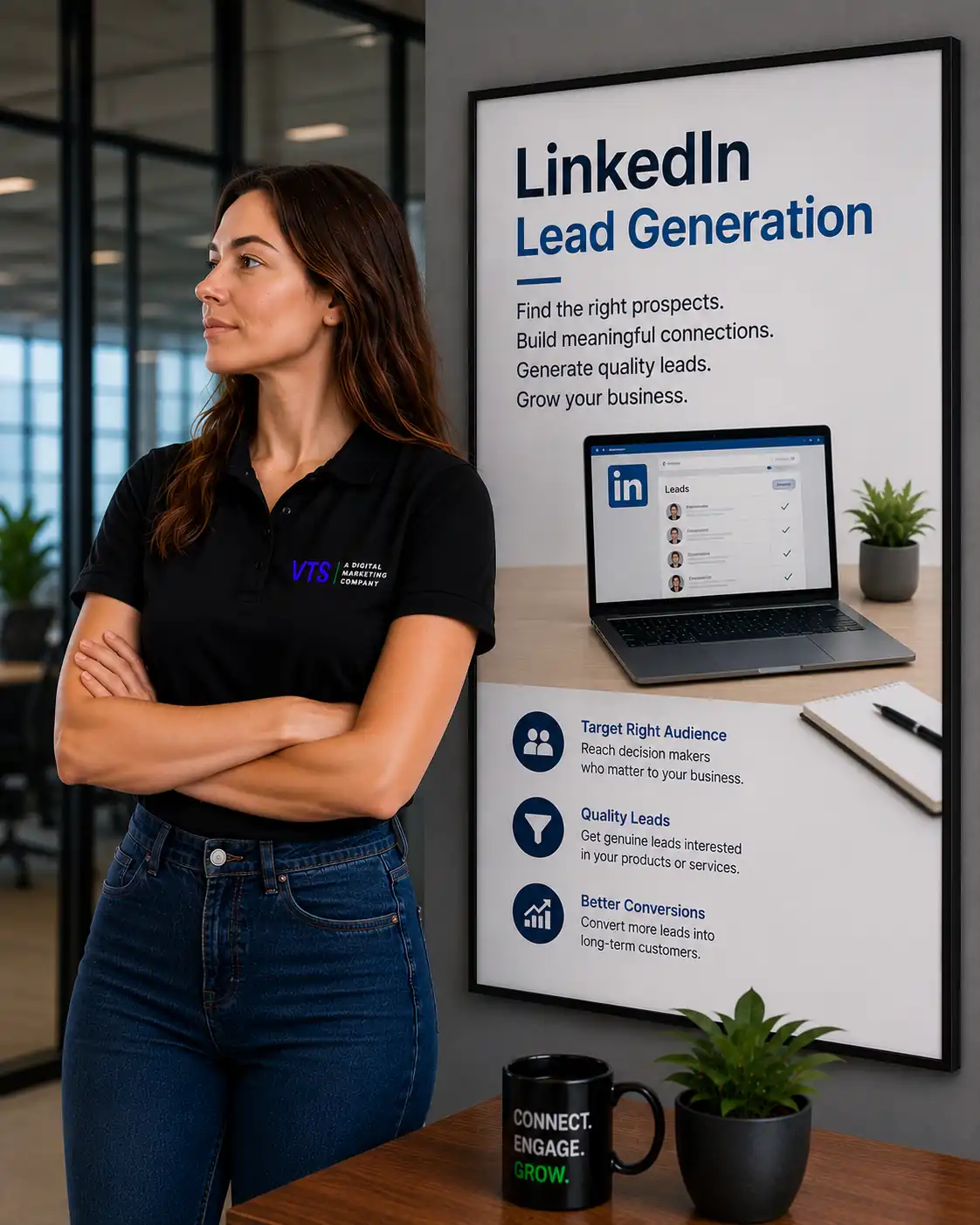 Linkedin Lead Generation planning and audit by V Touch Solutions