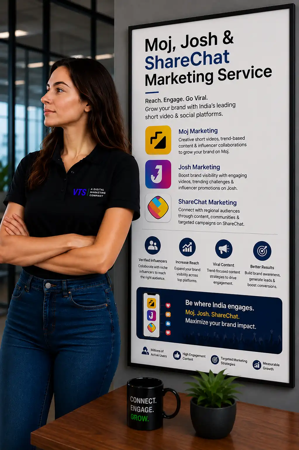 Moj Josh Sharechat Marketing planning and audit by V Touch Solutions