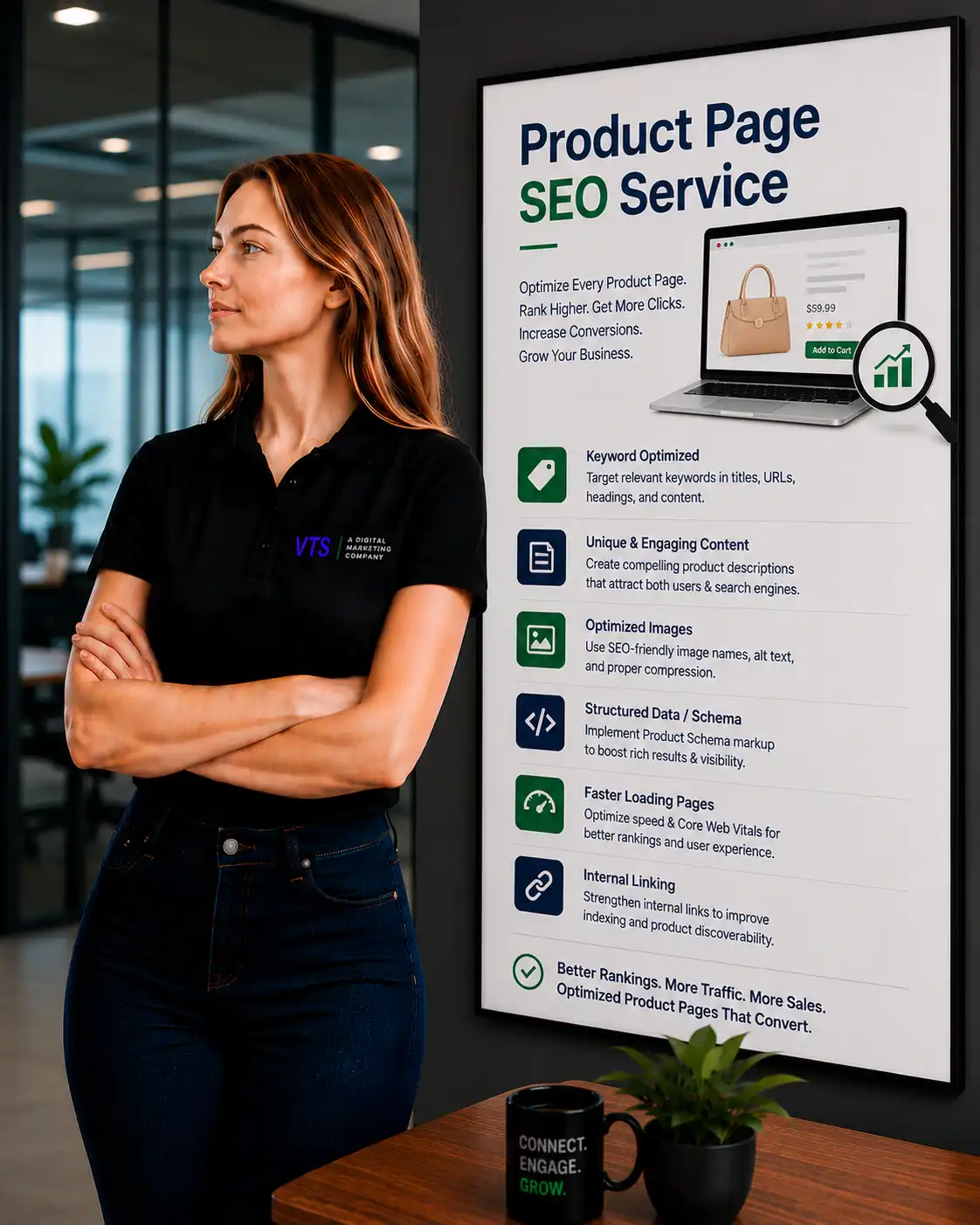 Product Page SEO planning and audit by V Touch Solutions