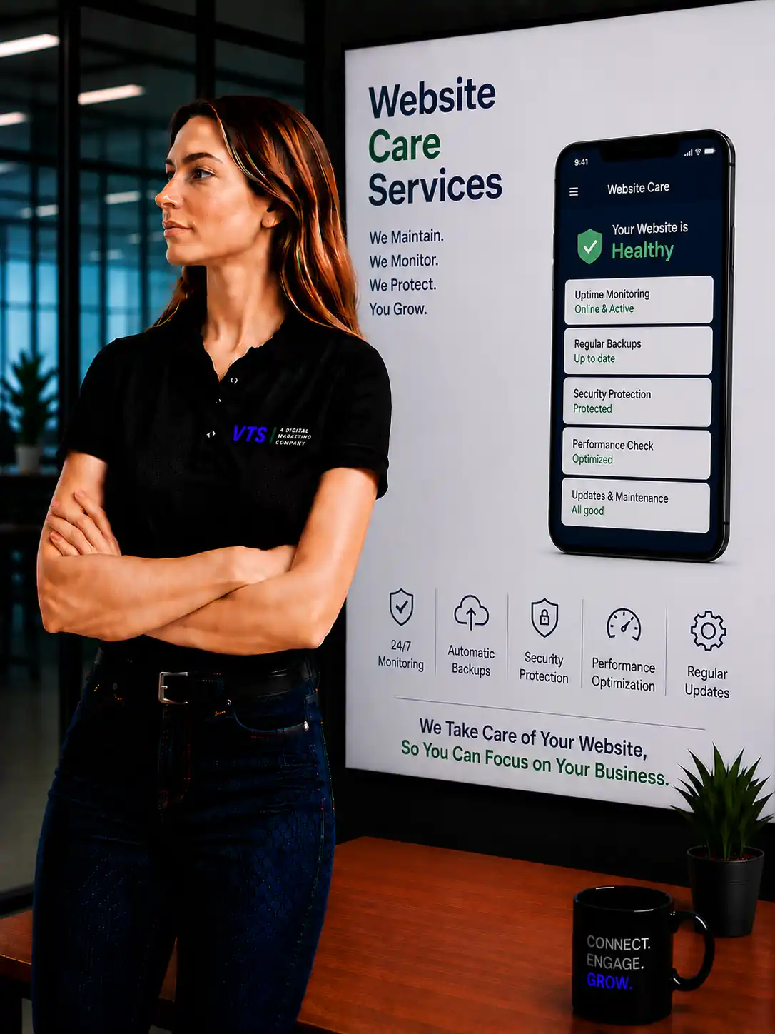 Website Care Plan planning and audit by V Touch Solutions