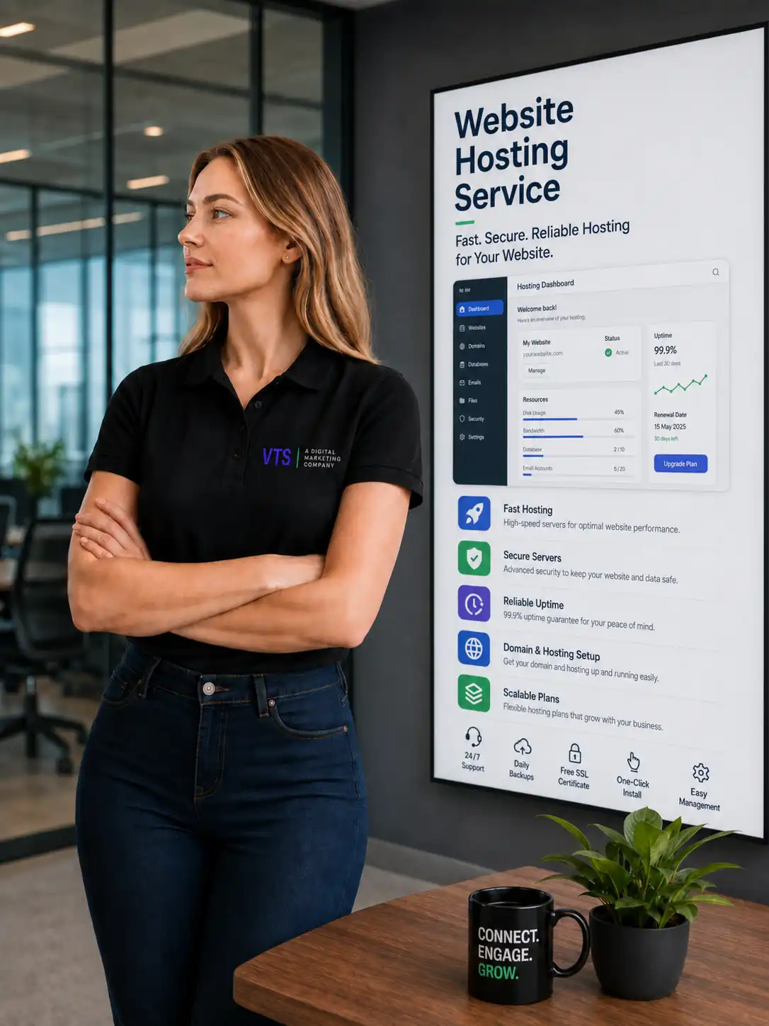 Website Hosting planning and audit by V Touch Solutions