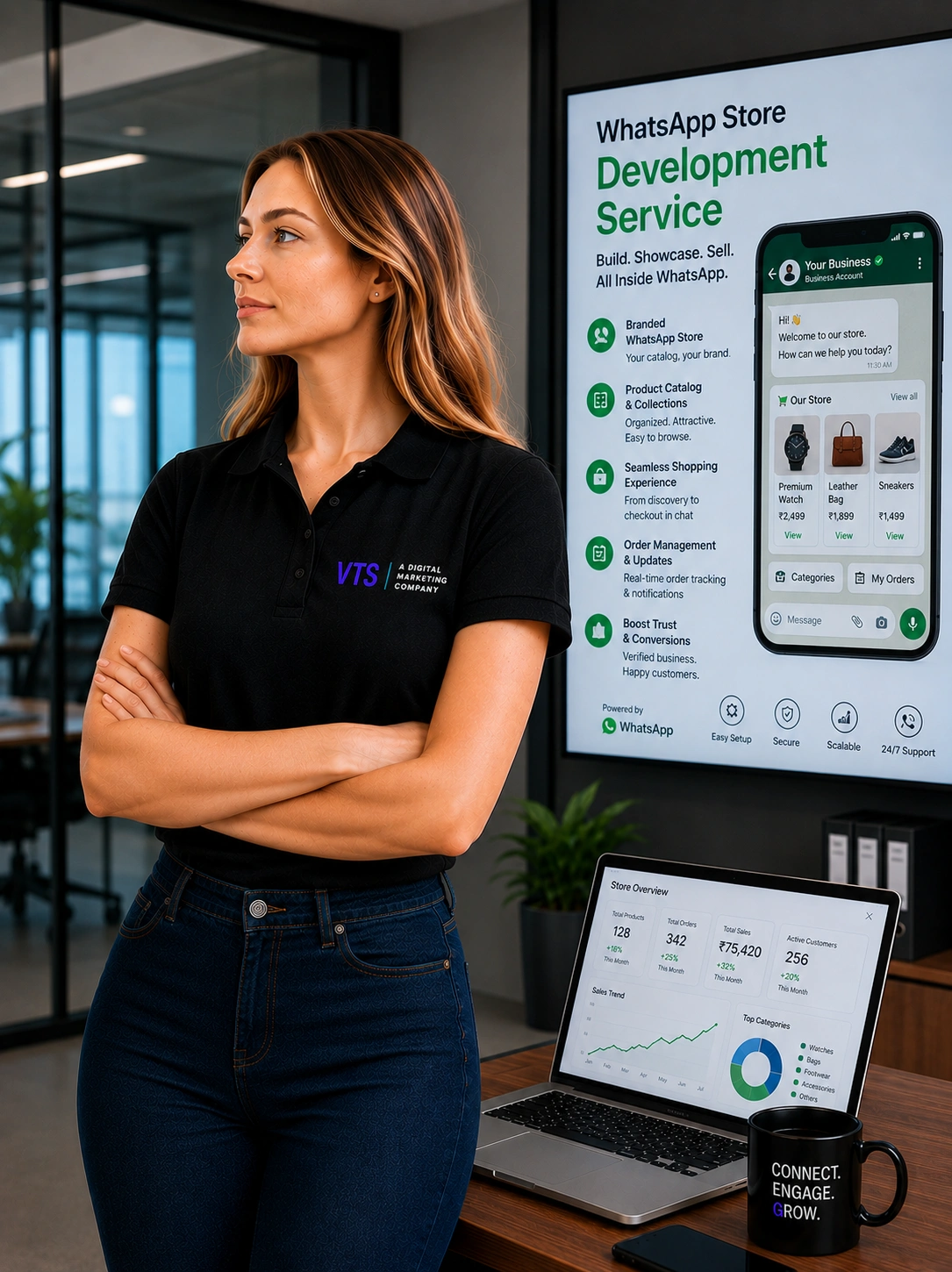Whatsapp Store Development planning and audit by V Touch Solutions