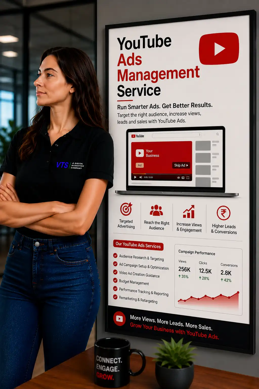 Youtube Ads Management planning and audit by V Touch Solutions