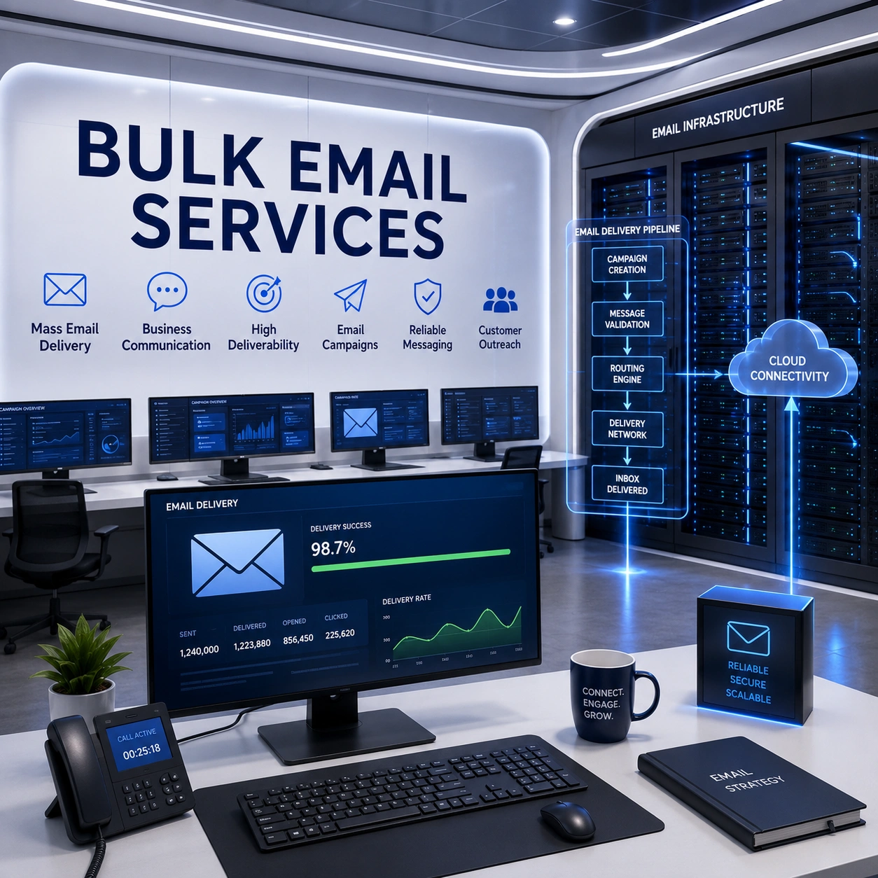 Bulk Email planning and audit by V Touch Solutions