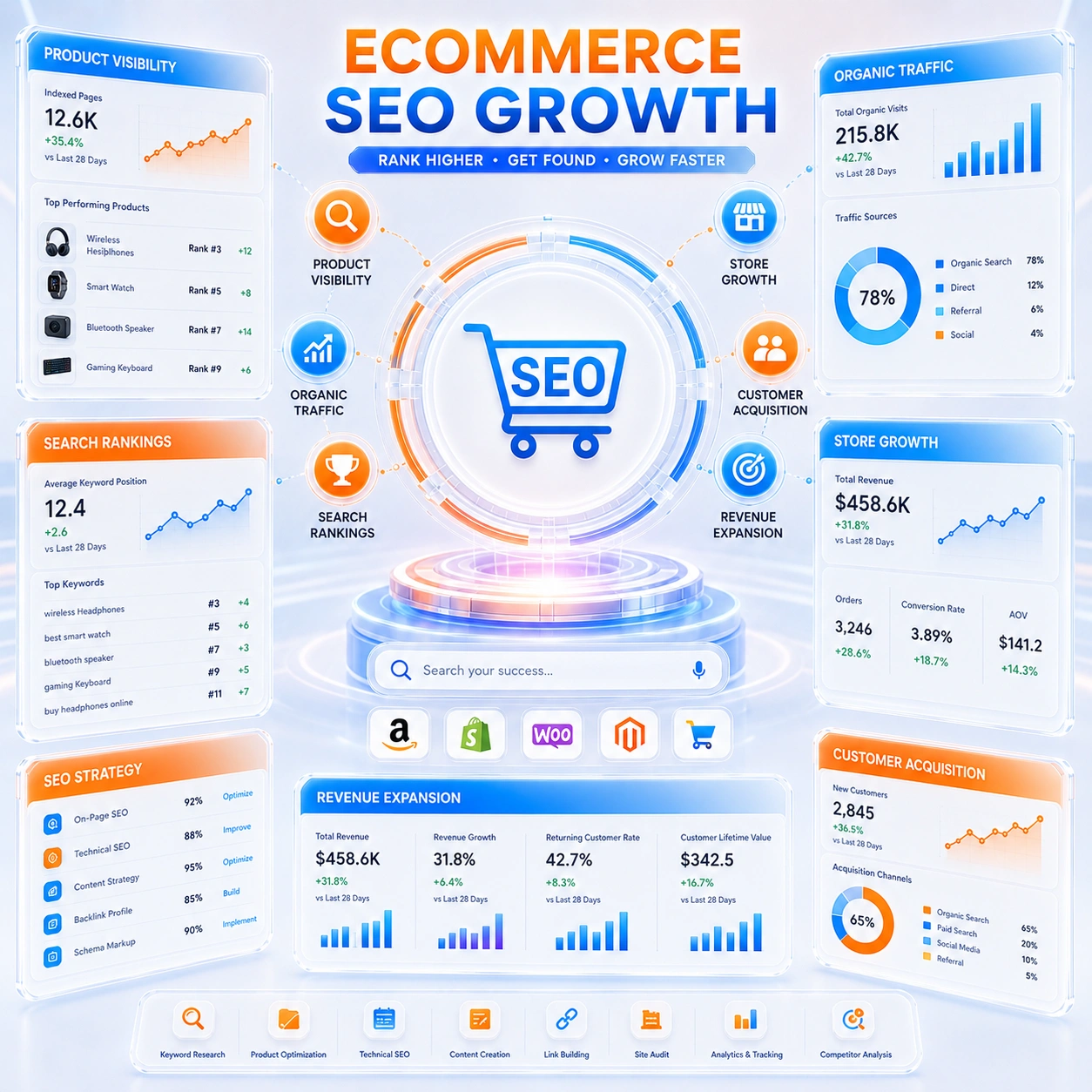 Ecommerce SEO planning and audit by V Touch Solutions