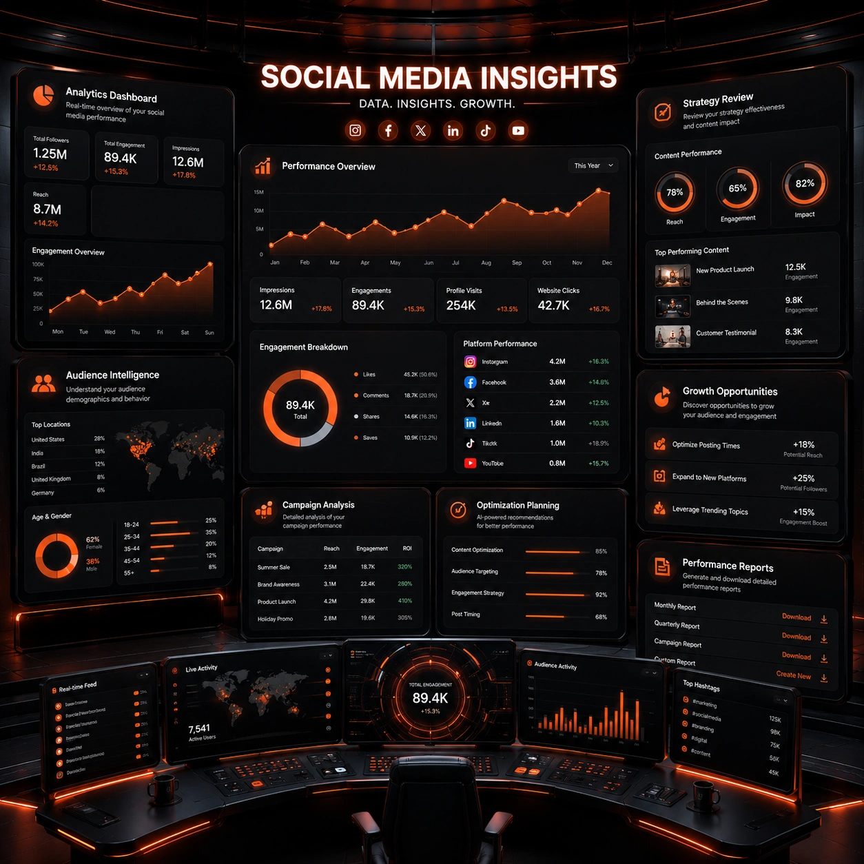 Social Media Promotion reporting and performance insights