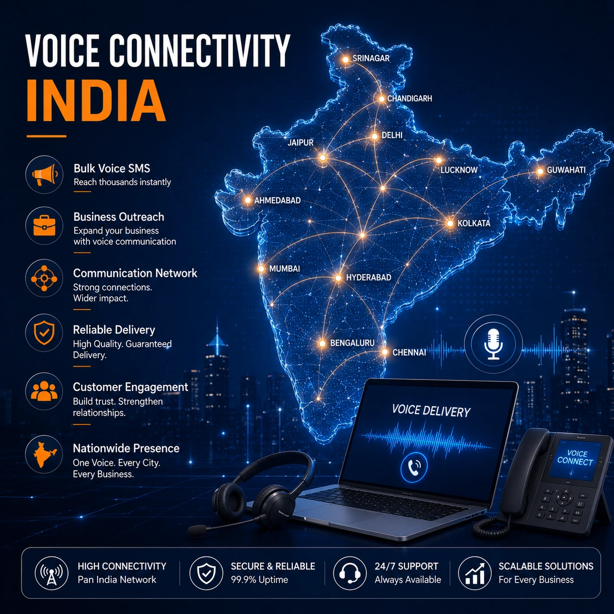 Bulk Voice SMS reporting and performance insights