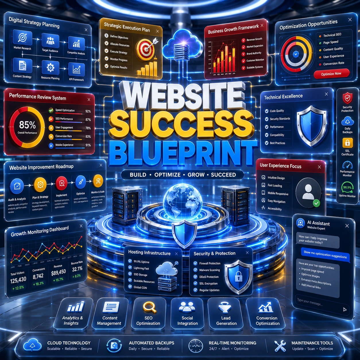 Website Speed Optimization planning and audit by V Touch Solutions