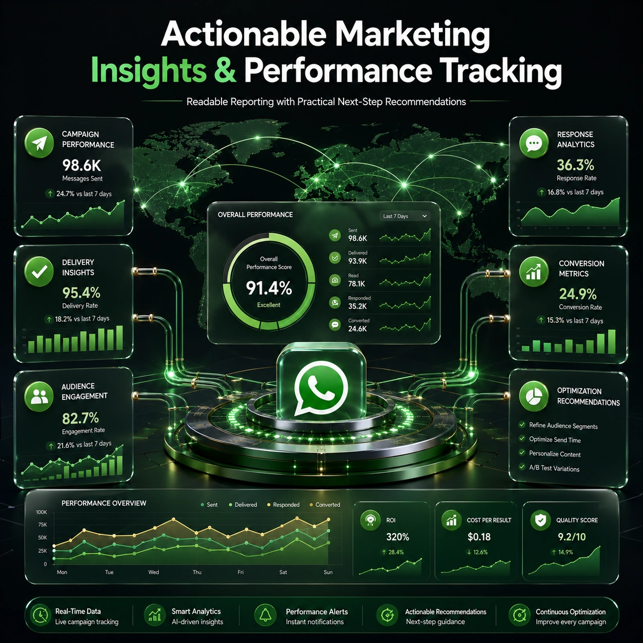 Whatsapp SMS Marketing reporting and performance insights